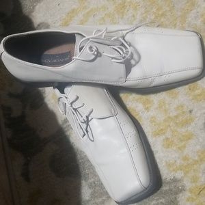 Cream leather size 12 ☆☆☆worn 2 times☆☆☆ Stacey Adams